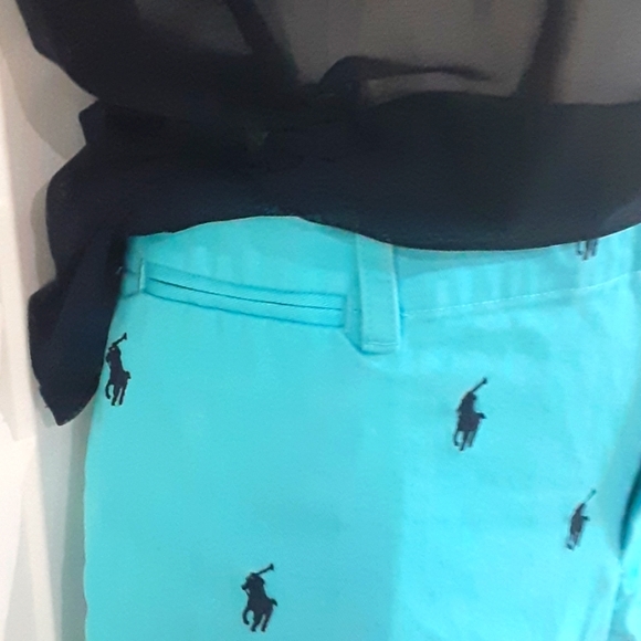 Ralph Lauren Sport, Cotton Embroidered Logo, Short Shorts, Size 14 - Picture 5 of 10